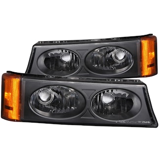 AnzoUSA 511036 Euro Parking Lights Black