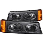 AnzoUSA 511036 Euro Parking Lights Black