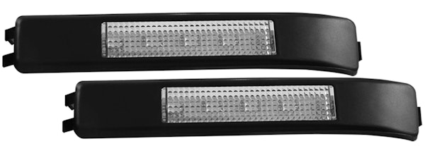 AnzoUSA 861115 LED Mirror Lights Clear with Amber LED