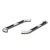 ARIES 203025 3" Round Black Steel Side Bars, Select Ford F-150, F-250, F-350 Super Duty