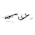 ARIES 209042 3" Round Black Steel Side Bars, Select Nissan Titan, XD