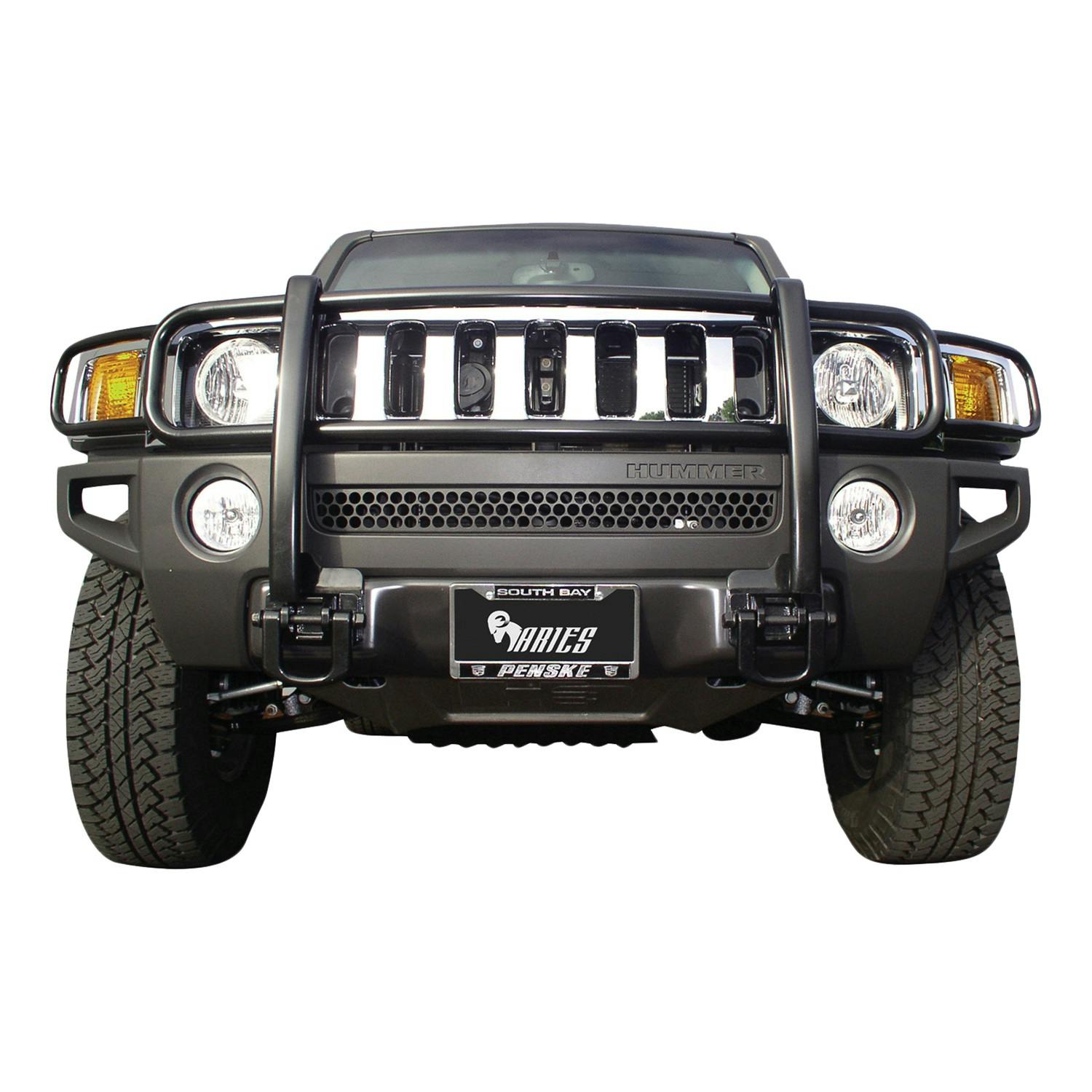 ARIES 4078 Black Steel Grille Guard, Select Hummer H3, H3T