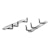 ARIES 4444041 6" x 85" Polished Stainless Oval Side Bars, Select Nissan Titan, XD, Armada