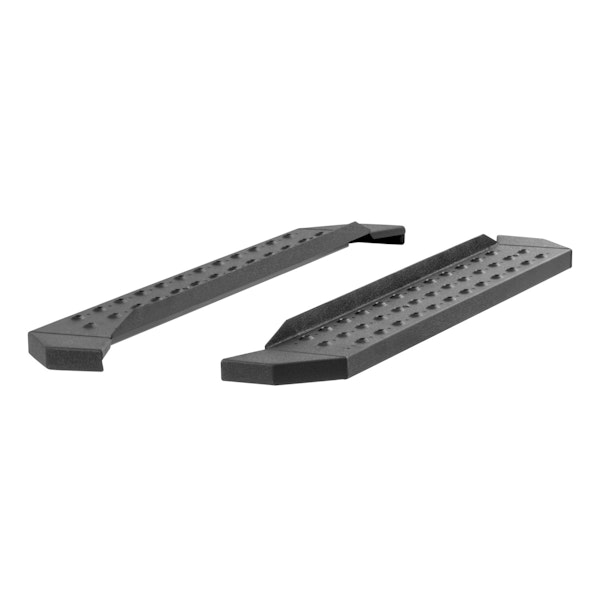 ARIES C2853 RidgeStep 6-1/2" x 53" Black Steel Running Boards (No Brackets)