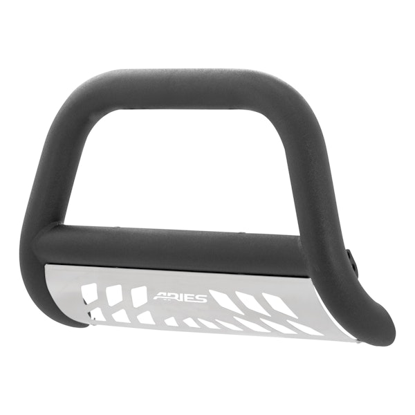ARIES TB45-4013 4" Bull Bar with Skid, Black Textured