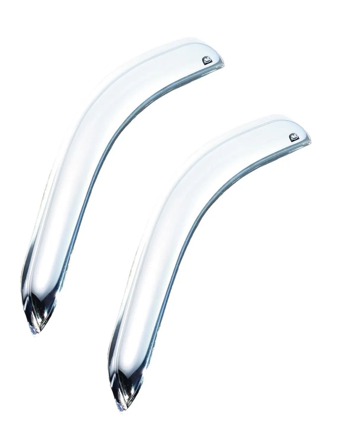 AVS 682805 Ventvisor Deflector; Chrome; Outside Mount; 2 pc.