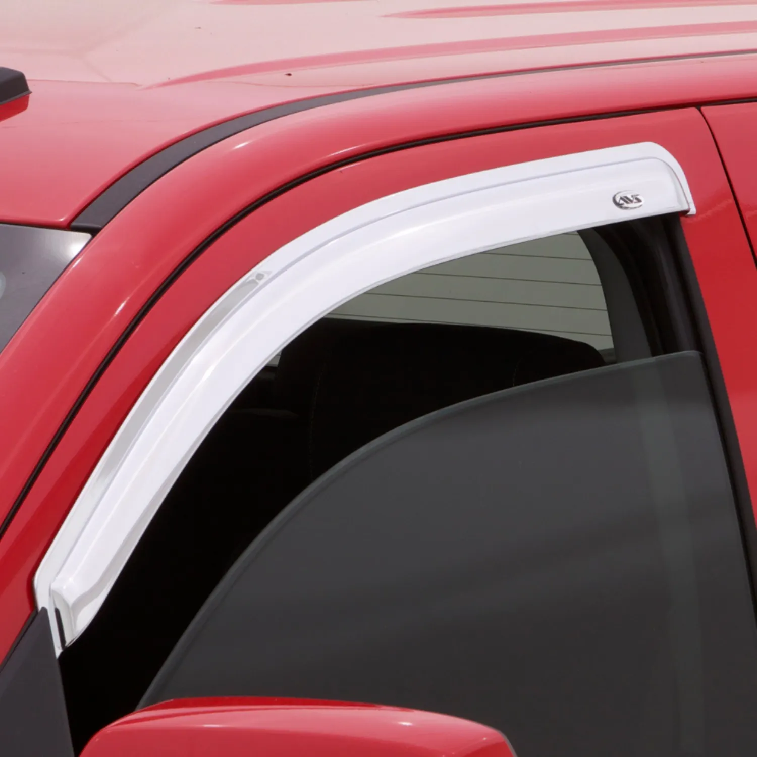 AVS 682805 Ventvisor Deflector; Chrome; Outside Mount; 2 pc.