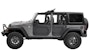 Bestop 51733-17 Upper Fabric Half Doors