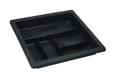 Better Built 23512470 Plastic Truck Tool Box Tray; 5-Pocket Heavy Duty; Tray size is 18in.Wx19in.L.
