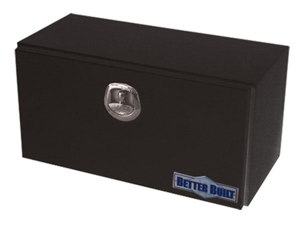 Better Built 65210125 Heavy Duty; Black Steel Underbody Tool Box 36in.Lx18in.Wx18in.H