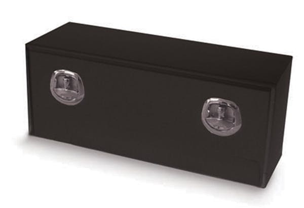 Better Built 65210126 Heavy Duty; Black Steel Underbody Tool Box 48in.Lx18in.Wx18in.H Double Latch