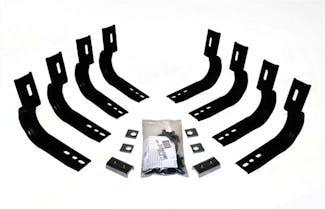Big Country Truck Accessories 392035 Brackets for 4", 5" & 6" WIDESIDER Bars - Cab Length Mild Steel Black