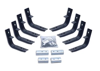 Big Country Truck Accessories 392055 Brackets for 4", 5" & 6" WIDESIDER Bars - Cab Length Mild Steel Black