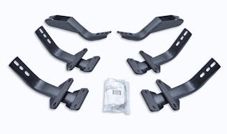 Big Country Truck Accessories 392295 Brackets for 4", 5" & 6" WIDESIDER Bars - Cab Length Mild Steel Black
