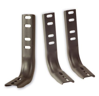 Big Country Truck Accessories 390305 Brackets for 4", 5" & 6" WIDESIDER Bars - Cab Length Mild Steel Black
