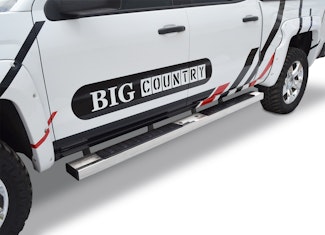 Big Country Truck Accessories 3962424876 6" WIDESIDER Platinum II Kit: Bars + Brackets Stainless Steel Polished