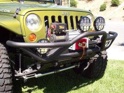 Body Armor JK-1951 Tubular Front Bumper with Grill Guard for Jeep JK