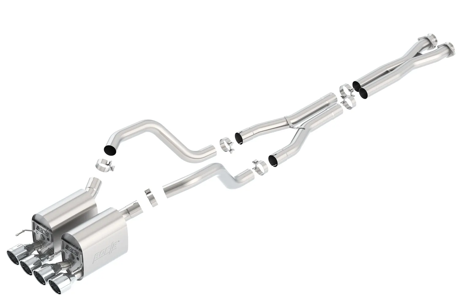Borla 140679 CORV C6 ZO6/ZR1 06-11 7.0L/6.2L V8 MT RWD 2DR 3IN