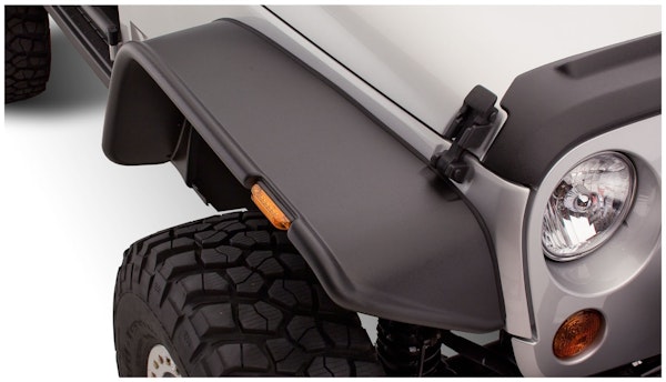 Bushwacker 10053-07 Flat Style Jeep Fender Flares, 2pc