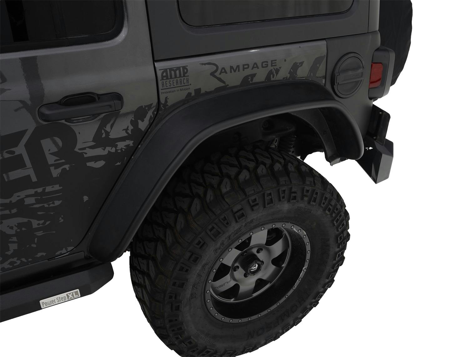 Bushwacker 10923-07 Flat Style Jeep Fender Flares, 4pc