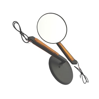 Cipa 01908 Motorcycle Black Round LED Lighted Mirror Kit (Left and Right Side) Universal