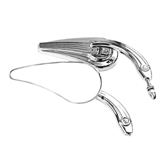 Cipa 01920 Motorcycle Chrome Duckbill Mirror Kit (Left and Right Side) Universal