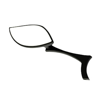 Cipa 01922 Motorcycle Black Stylized Teardrop Mirror Kit (Left and Right Side) Universal