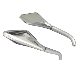 Cipa 01926 Motorcycle Chrome Eurostyle Mirror Kit (Left and Right Side) Universal