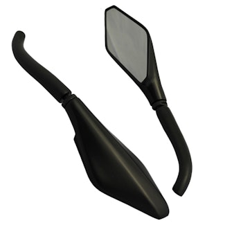 Cipa 01927 Motorcycle Black Eurostyle Mirror Kit (Left and Right Side) Universal