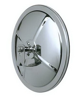 Cipa 48852 8.5 Stainless Steel Convex Mirror Reduces blind spots. L-Bracket included