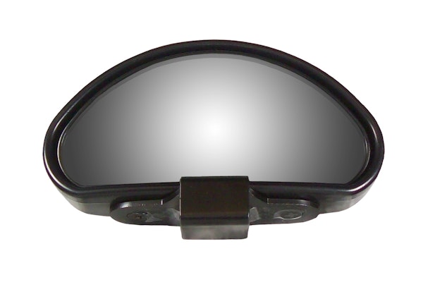 Cipa 49805 Top Mount  adjustable Clamp on Wide Angle Blind Spot Mirror- Black.
