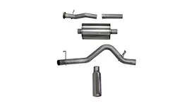 Corsa Performance Exhaust 3.0" Cat-Back Single Side Exit With Single 4 0 Polished Slash Cut Tip Cor 24874