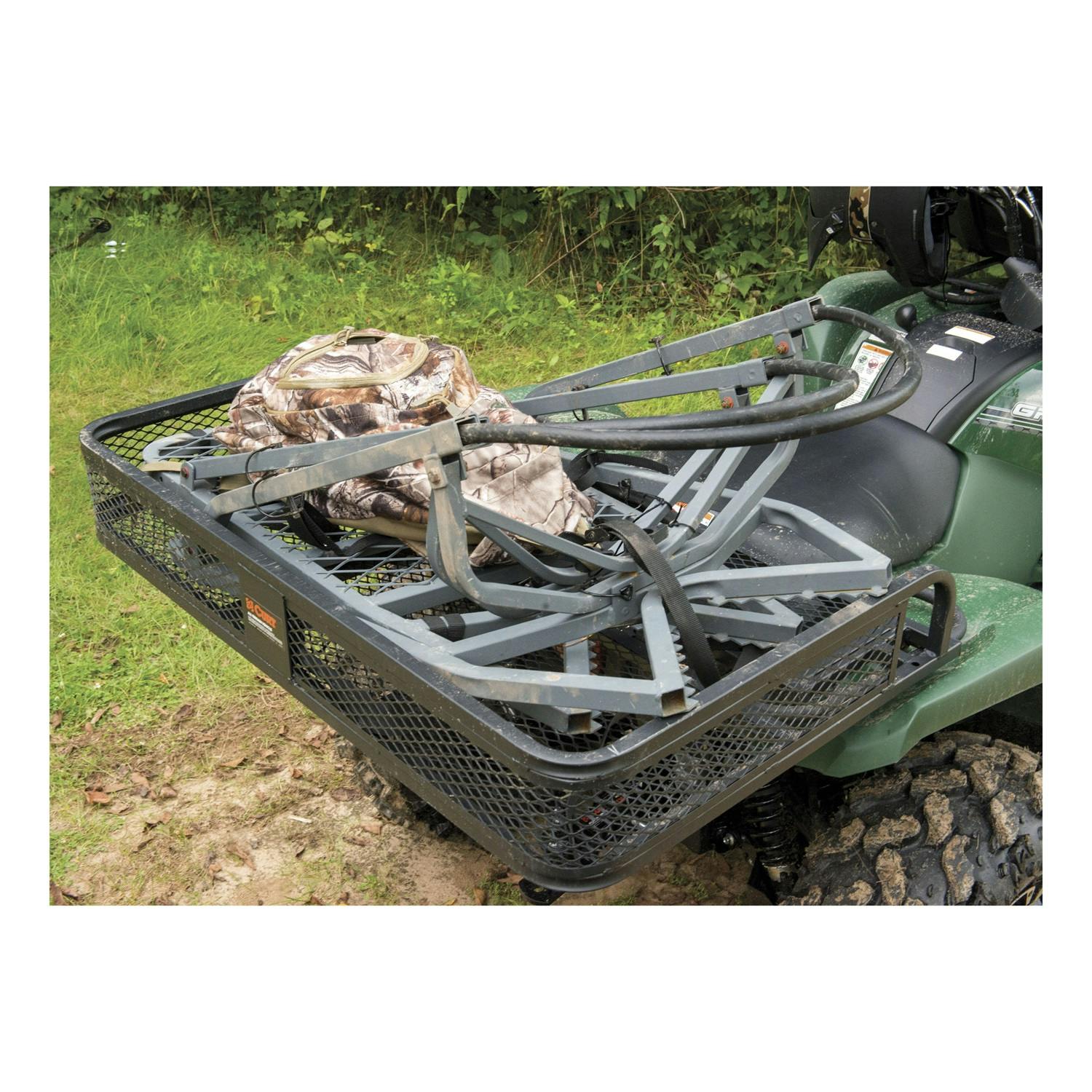 CURT 18101 41 x 26 Black Steel Universal ATV Cargo Carrier