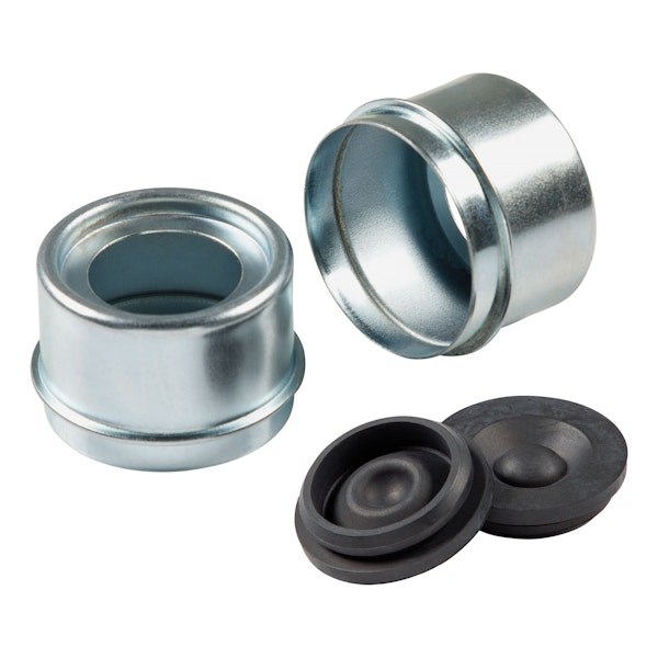 CURT 2023134661 Dust Cap Kit for 2,000 to 3,500-lb. Axle Hubs - 1.988" Outer Diameter