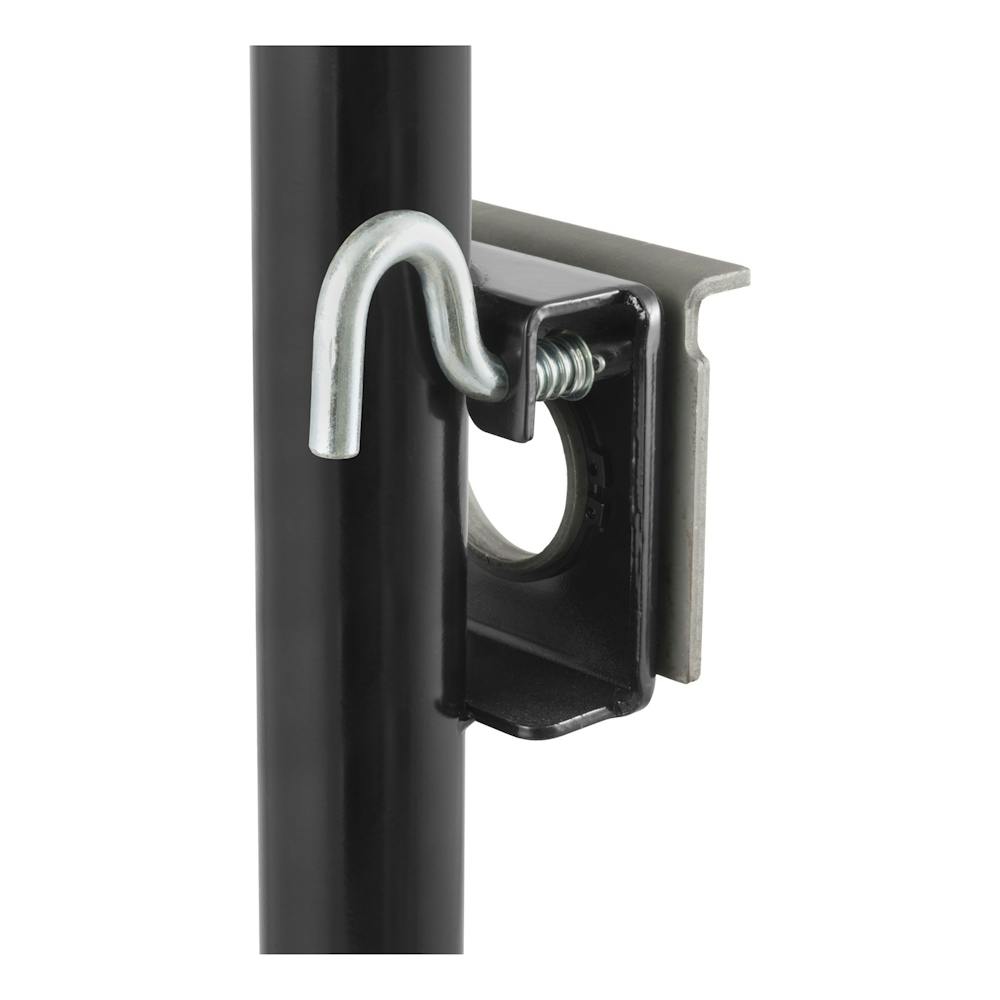 CURT 28302 BracketMount Swivel Jack with Side Handle (2,000 lbs, 10