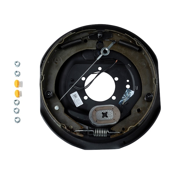 CURT 296652 Lippert Forward Self-Adjusting Brake Assembly - 12" x 2", 5-Bolt, 5,200-7,000-lb