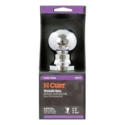 thumbnail image 2 of CURT 40073 2-Inch Chrome Trailer Ball - 3/4" Shank, 3500 Lbs Capacity 2 of 9