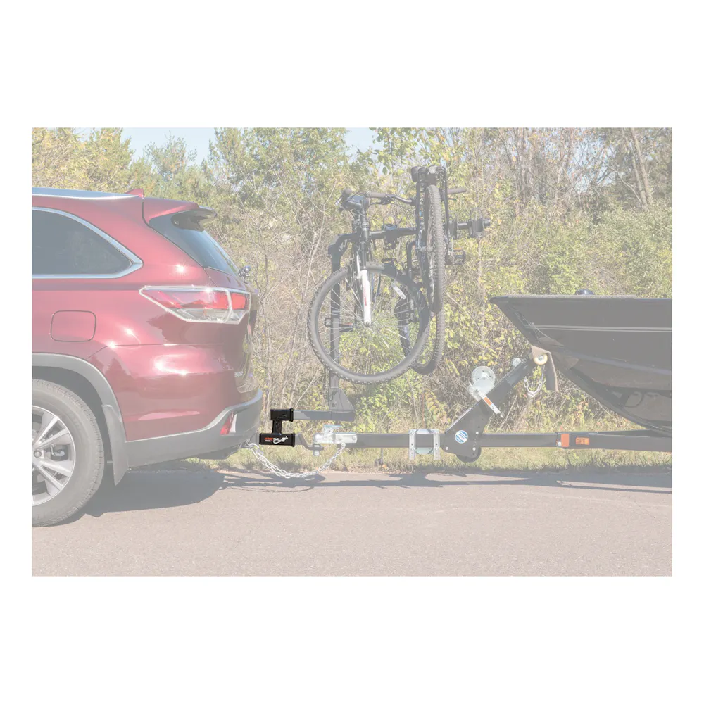 2" Receiver Bike Trailer Hitch Extension & Drop Ball Mount – Heavy Duty Towing Extender