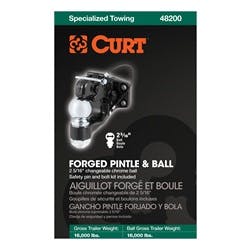 CURT 48007 Receiver-Mount Ball & Pintle Hitch (2 Shank, 2 Ball