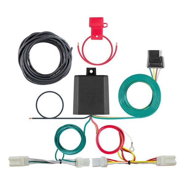 CURT 56470 Custom Wiring Harness, 4-Way Flat Output, Select Hyundai Elantra