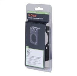 CURT 58290 Connector Mounting Bracket for 7-Way RV Blade (Black)