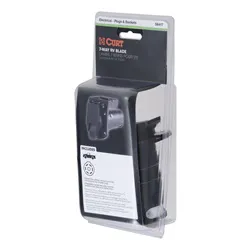 CURT 58220 7-Way RV Blade Connector Socket (Vehicle Side, Diecast Metal)