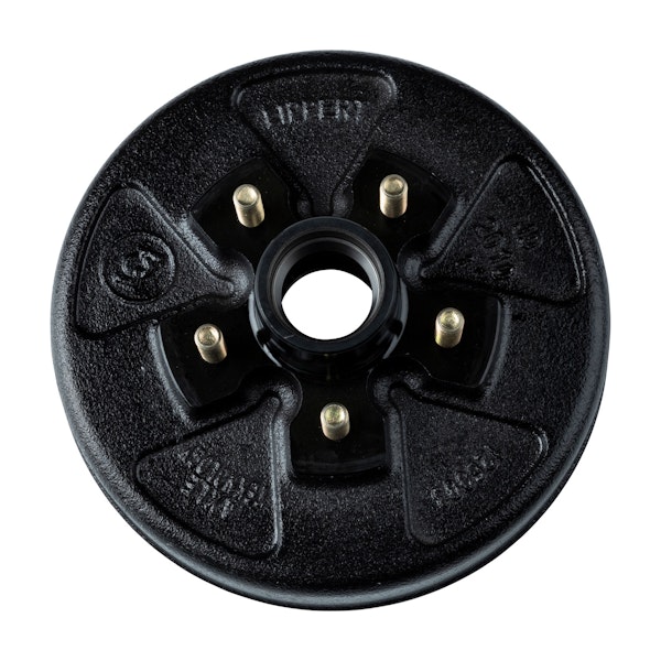 CURT 814210 Lippert 10" Brake Drum Hub Assembly For 3,500-Lb. Axle - 5 On 4.5", 1/2" Stud