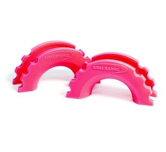 Daystar KU70056FP D-Ring / Shackle Isolator; Fluorescent Pink; Pair