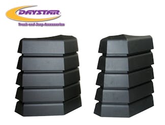 Daystar KJ71042BK Hood Vents Black Pair