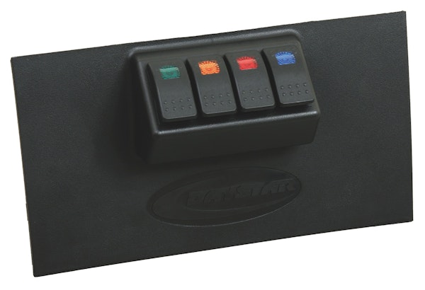 Daystar KJ71040BK Lower Switch Panel (Includes 4 Switches)