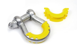 Daystar KU70056YL D-Ring Shackle Isolator Yellow Pair