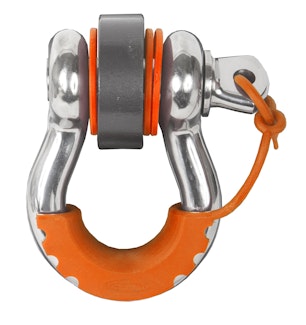 Daystar KU70058FA Fluorescent Orange Locking D Ring Isolator Pair