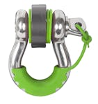 Daystar KU70058FG Fluorescent Green Locking D Ring Isolator Pair