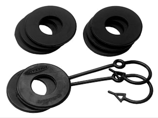 Daystar KU70059BK Black Locking D Ring Isolator Pair w/Washer Kit